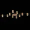 SL1207.402.10 Светильник потолочный ST-Luce Черный/Латунь GU10 10*7W VEROLI