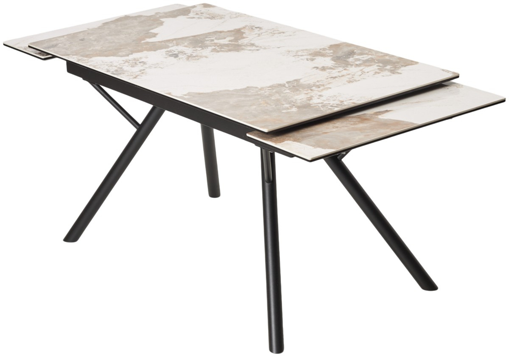 Стол М-City DISAUR Либерти 140 Пандора (Pandora), керамика, Черный каркас