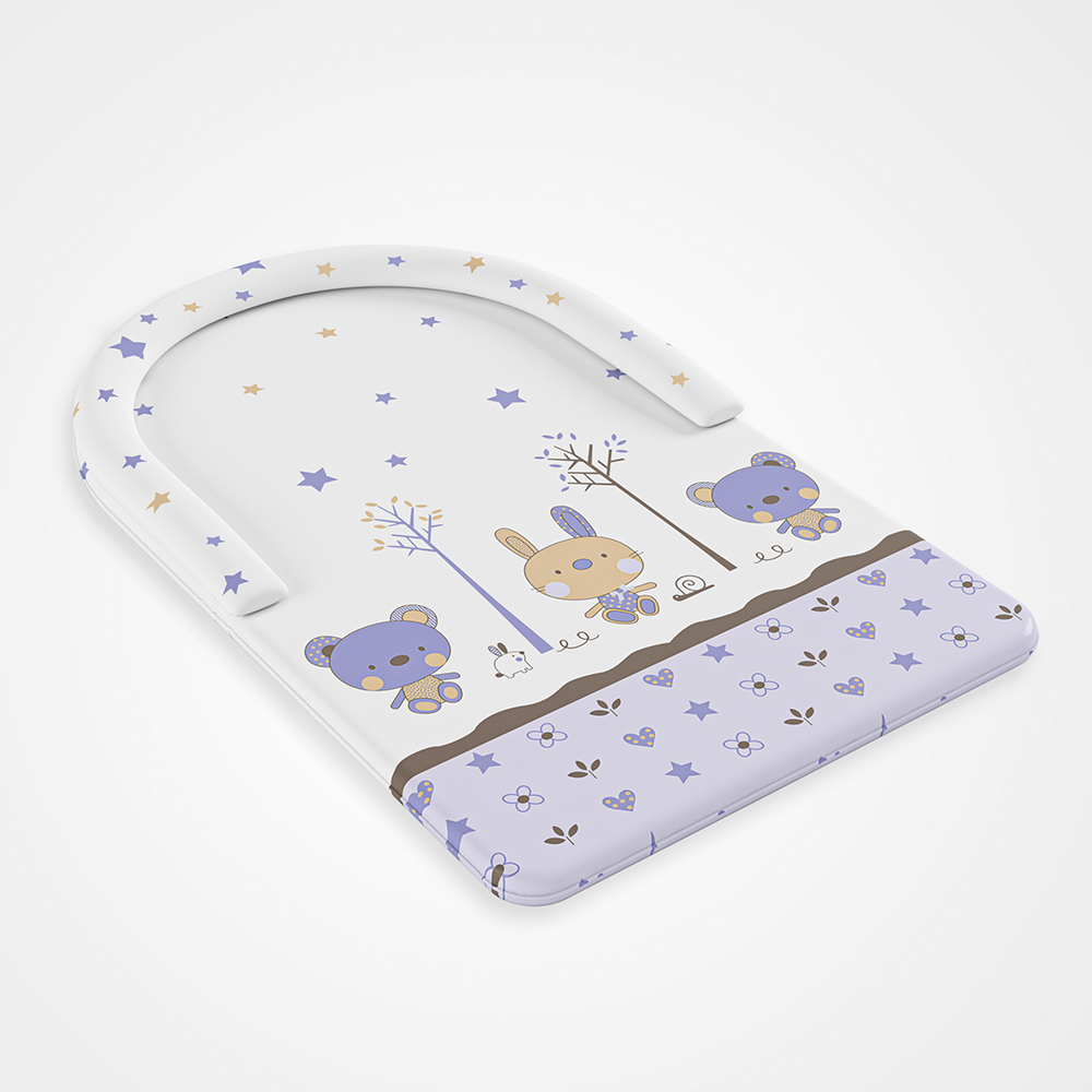 ГЛОБЭКС Доска пеленальная Комфорт Звезды фиолетовые