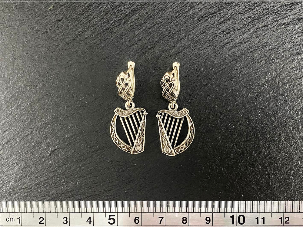 Серьги. Кельтская арфа