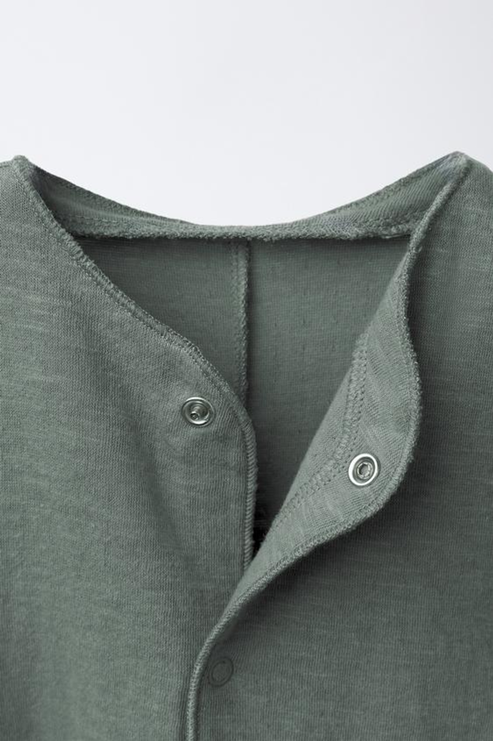 ZARA ДЛИННЫЙ ОДНОТОННЫЙ КОМБИНЕЗОН, МЯГКИЙ ЗЕЛЕНЫЙ