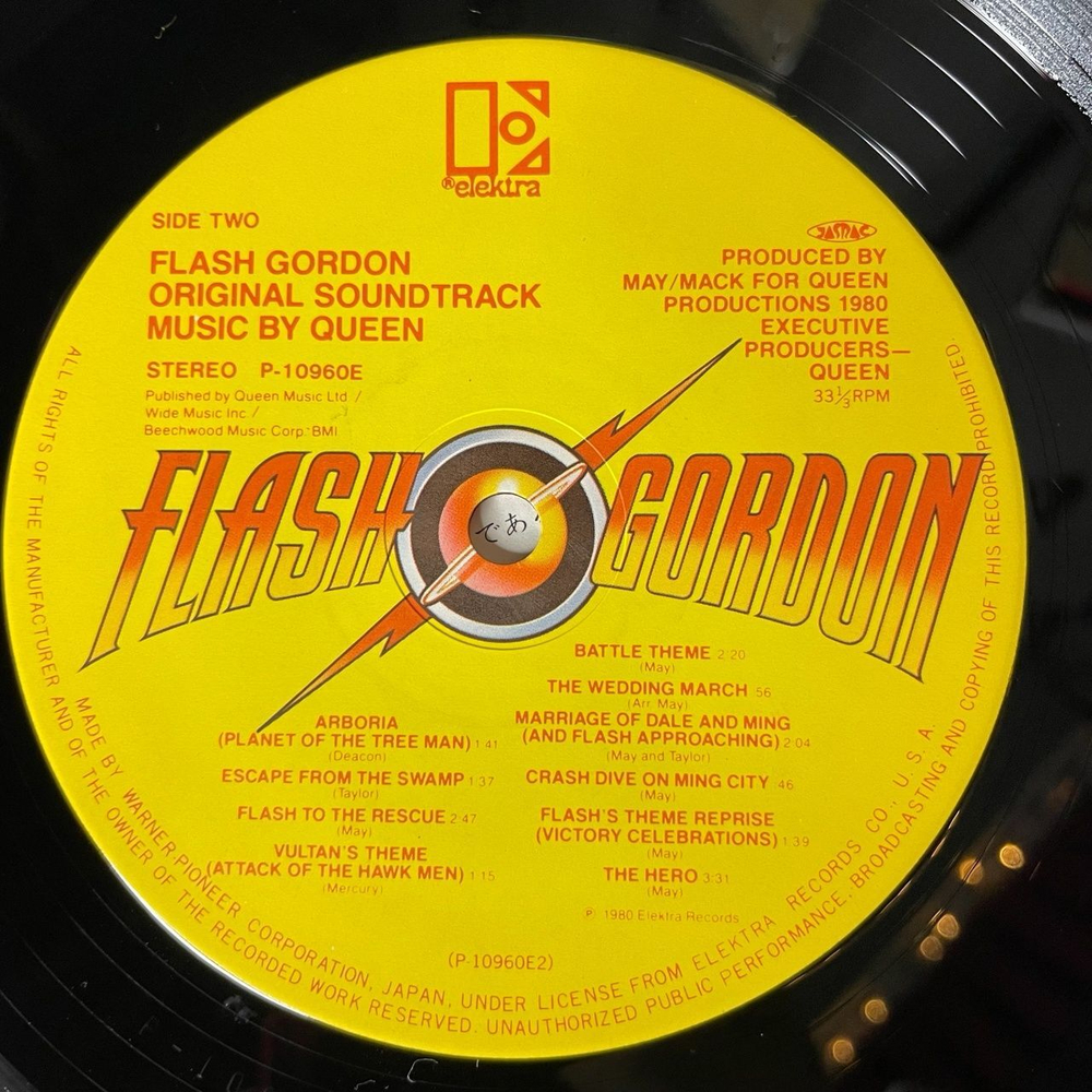 Винтажная виниловая пластинка LP Queen Flash Gordon (Soundtrack Music) (Japan 1980) (Obi) Football Fight