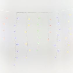 ULD-B20007-480-DTA-RC MULTI IP44 Бахрома светодиодная. 20м. С пультом. 480 светодиодов. Разноцветный свет. Провод прозрачный. ТМ Uniel