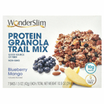 WonderSlim, протеиновая смесь для гранолы, голубика и манго, 7 пакетиков по 42 г (1,5 унции)
