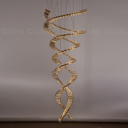 Люстра Cloyd GONDWANA C2 / выс. 135 см - хром (арт.10403)