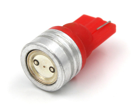 Светодиодная лампа W5W T10 RED (красный), 1шт