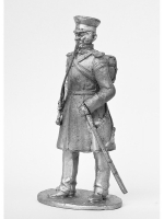 Оловянный солдатик Обер-офицер пеших полков Симбирского ополчения, 1812-1813 гг.