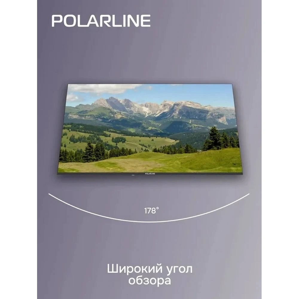 Телевизор PolarLine 50PQ71STC-SM 50" 4K Ultra HD QLED Smart черный/серебристый