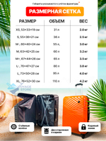 Ручная кладь Bon-Voyage Model Wave ABS, Желтый, S