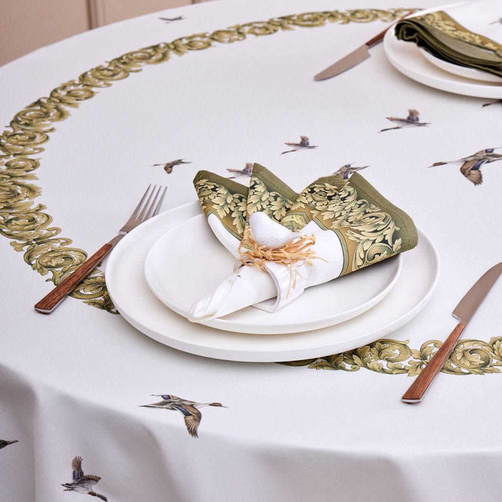 НАБОР САЛФЕТОК ИЗ 2-Х ШТ "ОХОТА" 40Х40СМ, ТВИЛ, 100% ХЛОПОК, ЛИСА