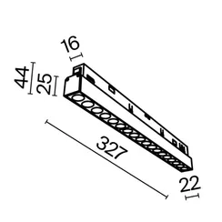 Трековый светильник Точки / Points Exility 4000K 18Вт 36° Technical tr031-2-18w4k-w