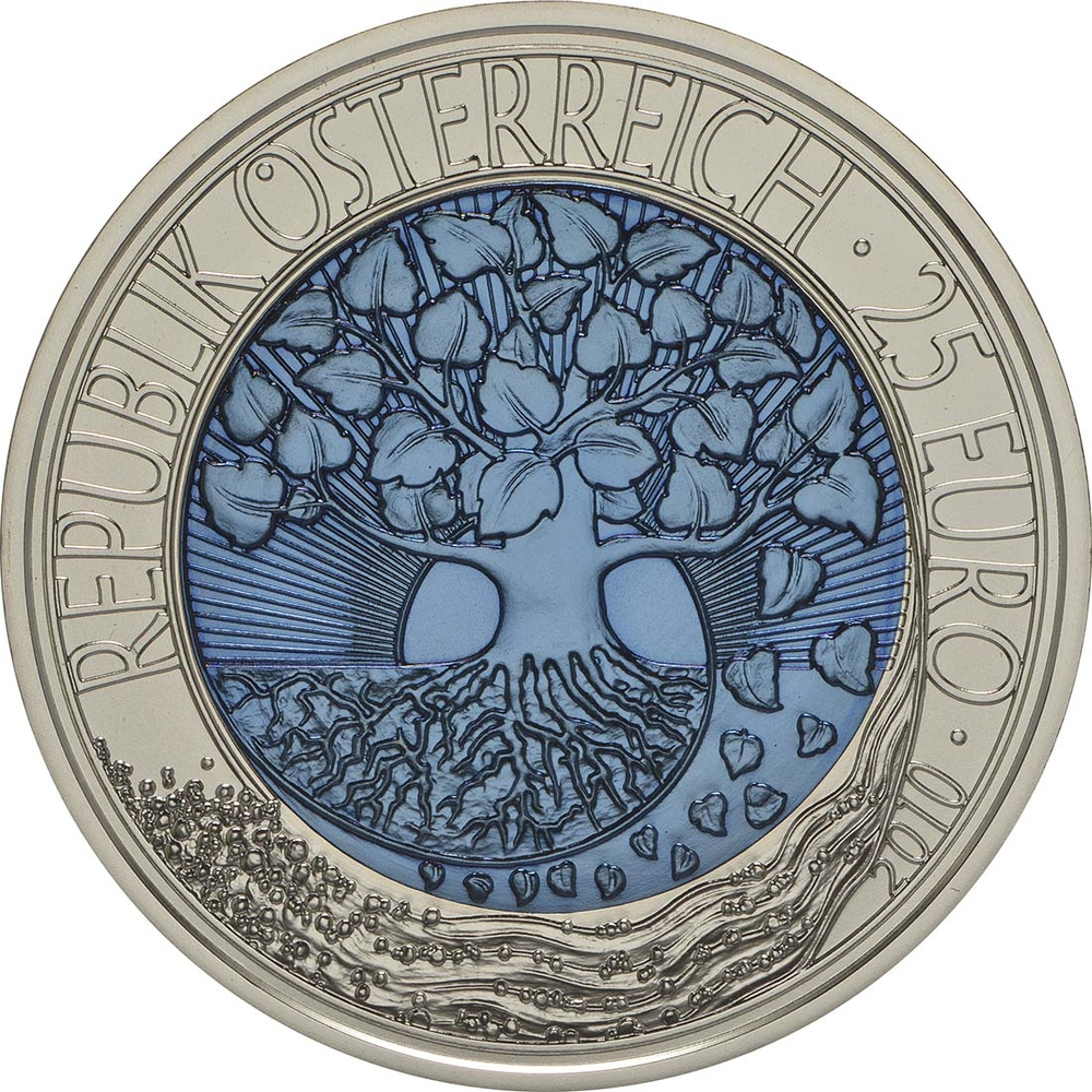 АВСТРИЯ, 2010, 25 ЕВРО [БИМЕТАЛЛ: СЕРЕБРО + НИОБИЙ]