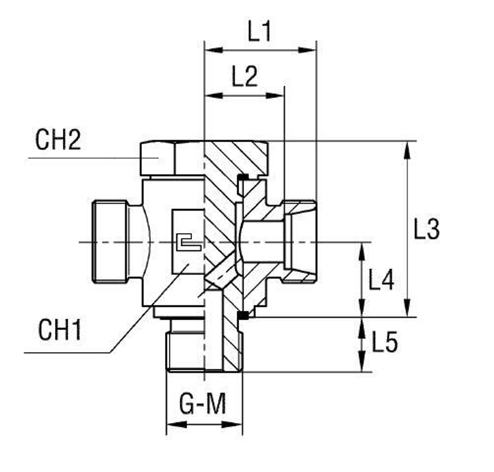 Соединение JTE DL15 BSP1/2" (корпус)