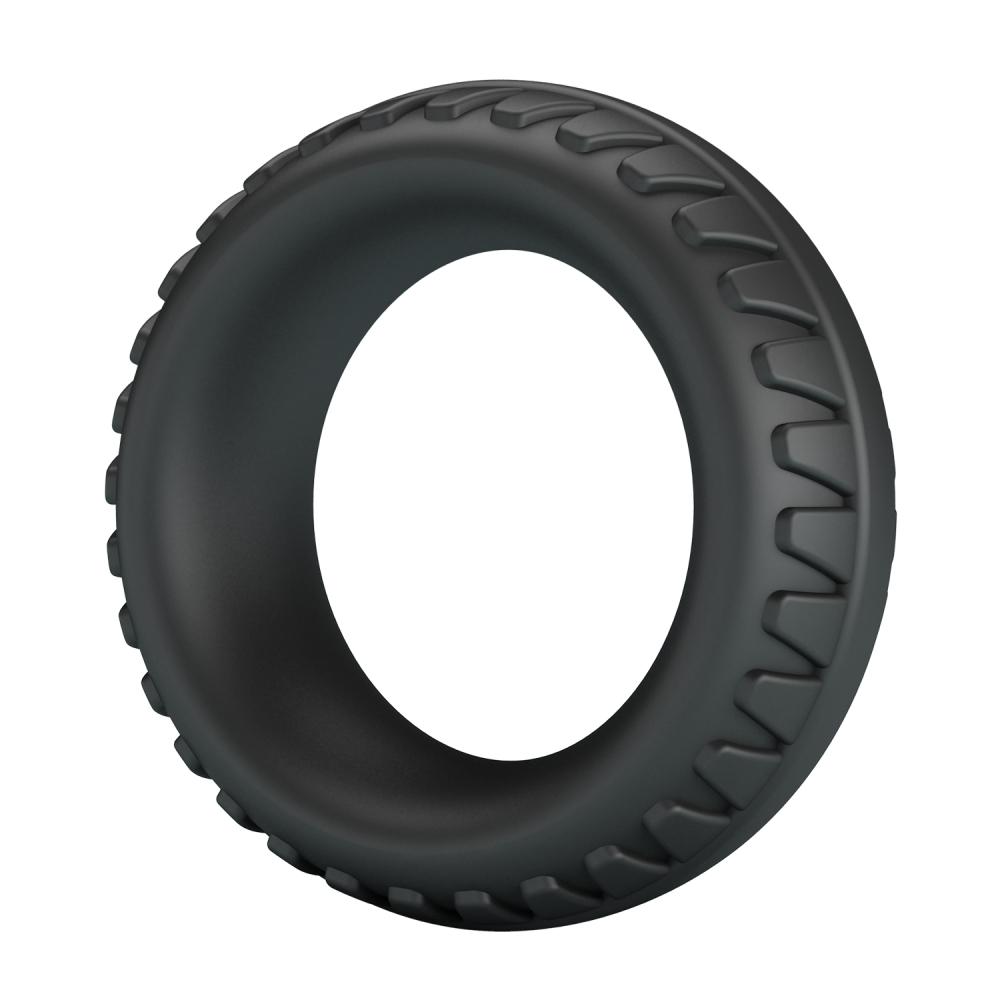 CRAZY BULL - Эрекционное кольцо из силикона растягивающееся черное