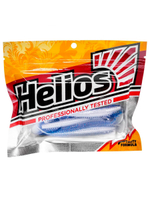 Виброхвост Helios Shaggy 5,12"/13 см Black & White 5шт. (HS-18-023)