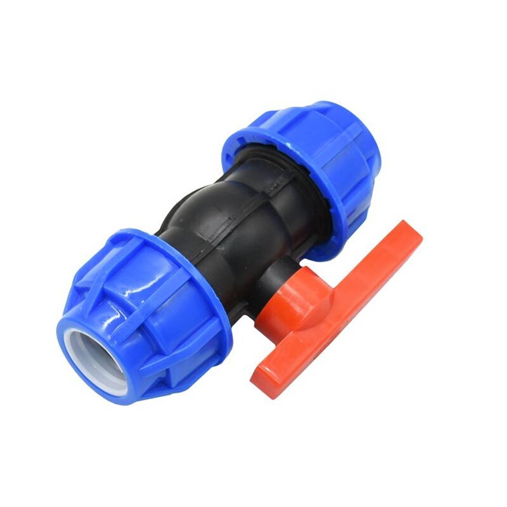 Кран для ПЭ трубы муфтовый 63мм, Jetplast