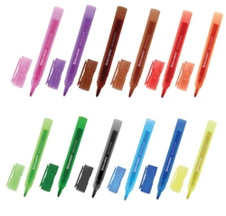BRAUBERG "MULTICOLOR" Маркеры стираемые для белой доски НАБОР 12 ЦВЕТОВ, 3 мм
