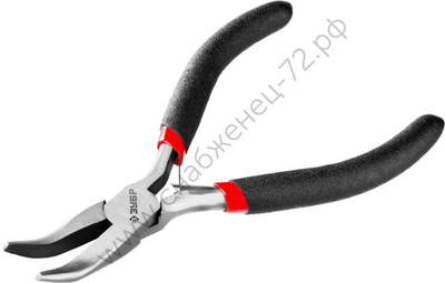 ЗУБР 120 мм, Мини тонкогубцы изогнутые (22169-4)