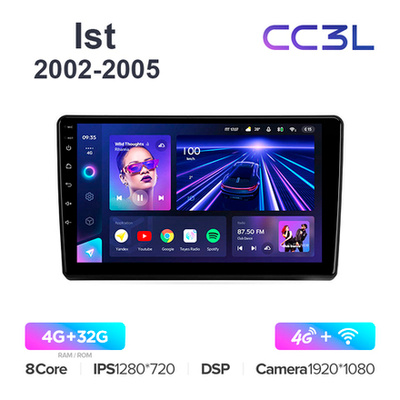 Teyes CC3L 10,2"для Toyota Ist 2002-2005