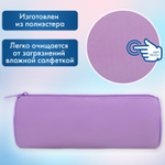 Пенал-тубус BRAUBERG с эффектом Soft Touch мягкий пастельно-пурпурный 22х8 см (2 штуки в упаковке)
