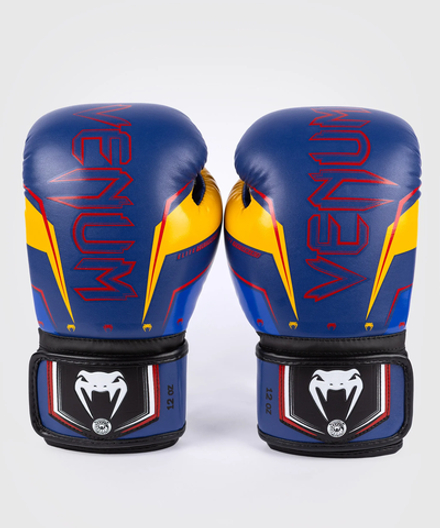 Перчатки боксерские Venum Elite Evo Blue/Yellow/Red