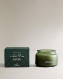 Zara Home - Ароматическая свеча bergamot & cedar wood, petit grain, 240 г