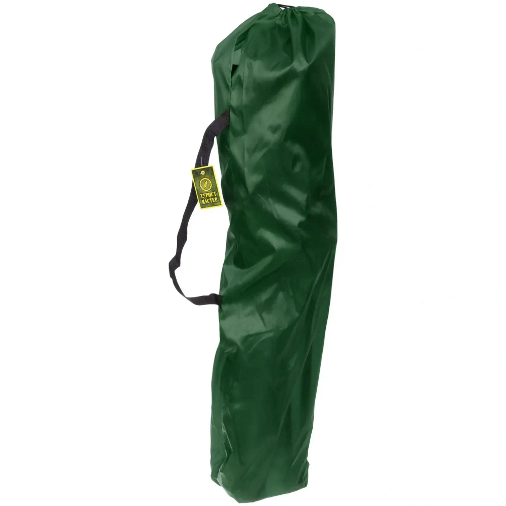 Кресло складное с подлокотниками до 120кг Комфорт 54*54*94см зеленое