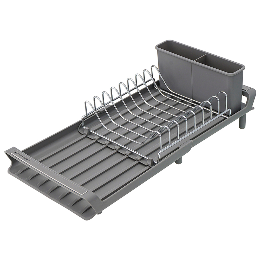 Сушилка для посуды atle раздвижная малая, серая