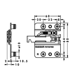 Подвеска каркаса 807.02.Z1.IN.DX, правая R, Camar