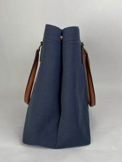 Сумка Celine Calfskin Horizontal Cabas Navy Tan