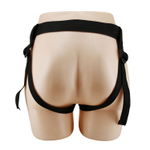 Телесный полый мужской страпон Stark - 17,5 см.