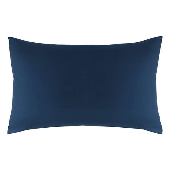 Комплект постельного белья из премиального сатина темно-синего цвета из коллекции essential, 150х200 см