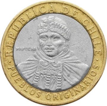 100 песо 2001-2023 Чили