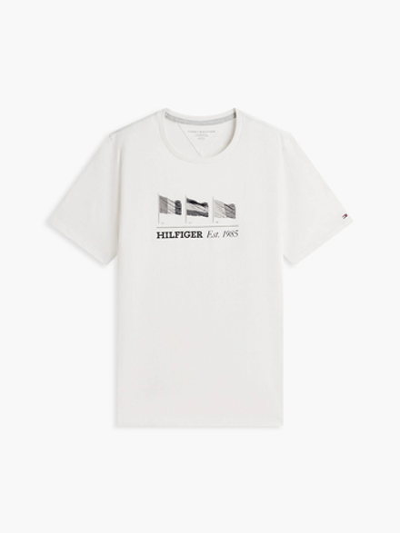 Футболка Tommy Hilfiger Multi-Flag Logo Ivory Petal