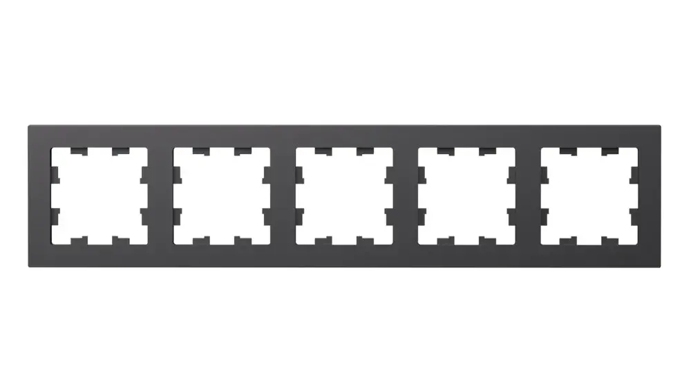 ATLASDESIGN 5-постовая РАМКА, универсальная, БАЗАЛЬТ