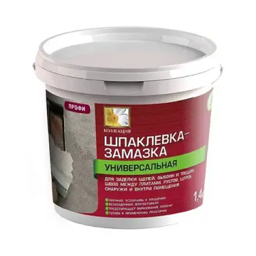 КОЛЛЕКЦИЯ Шпаклевка-замазка универсальная для выбоин и трещин 1,4кг (ИжСинтез)