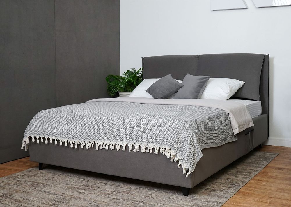 Кровать "Венеция" 1,6 (Серый), ДСВ-Мебель, г. Пенза