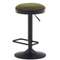 Барный табурет Zaib, 58-80 см, темно-зеленый шенилл, черная ножка
