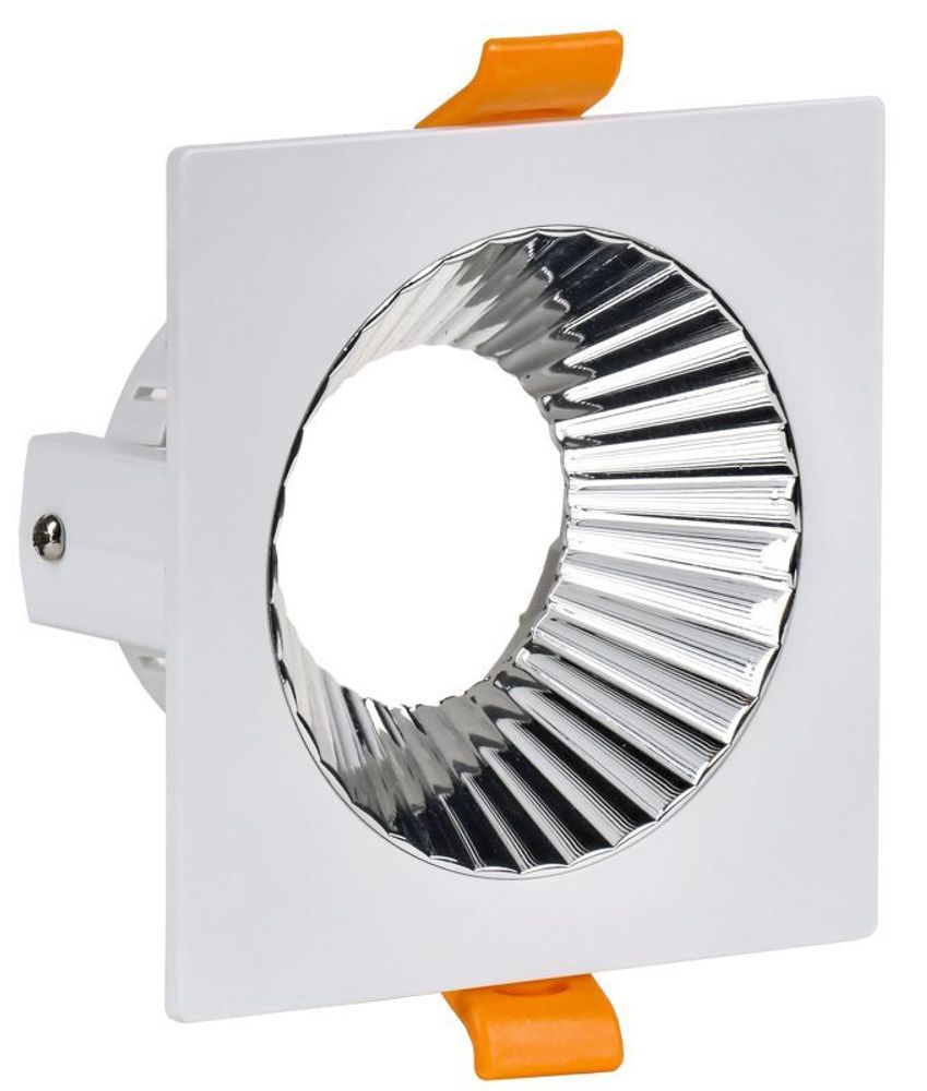 Светильник 4109 встраиваемый поворотный GU10 бел./хром пласт. IEK LT-UVB0-4109-GU10-1-K23 Светильник 4109 встраиваемый поворотный GU10 бел./хром пласт. IEK LT-UVB0-4109-GU10-1-K23