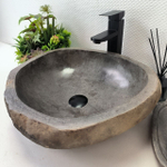 Раковина из речного камня RS-63623 (46*42*15) 0122