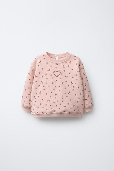 ZARA ТОЛСТОВКА С ЦВЕТОЧНЫМ ПРИНТОМ, РАЗНОЦВЕТНЫЙ