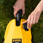 Портативная аккумуляторная газонокосилка CLM-22, Li-ion, 20В, 220 мм // Denzel