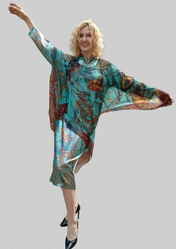 накидка из сетки на платье