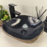 Раковина из речного камня RS-64996 41*37*15 0860