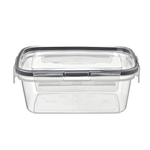 Контейнер для продуктов герметичный прямоугольный 0,75л с защелками (бесцветный)