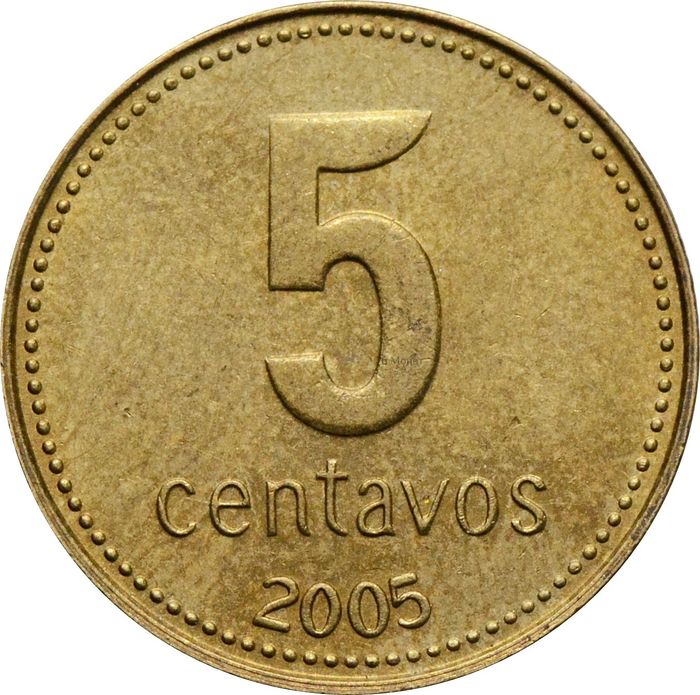 5 сентаво 2005 Аргентина