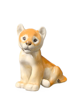 Фарфоровая статуэтка "Львенок" ЛФЗ