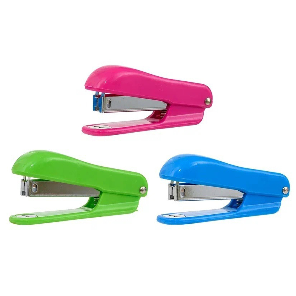 Степлер детский Basir, №10 на 15 листов, 9,5*2*3 см, ассорти
