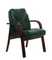 Кресло для посетителей Tango D зеленая кожа