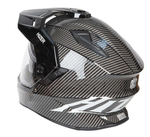 Шлем мото мотард HIZER J6808 №4 (L) carbon (2 визора)